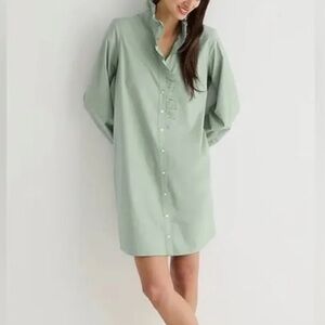 J.Crew Cottage shirtdress in cotton poplin size 10 euc